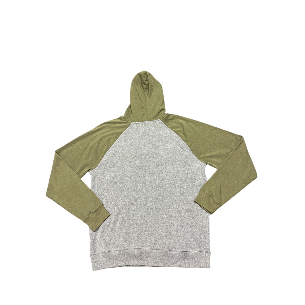 Levis Mens Raglan Hoodie Sweatshirt Green Gray Graphic Print Size XL - Picture 6 of 6